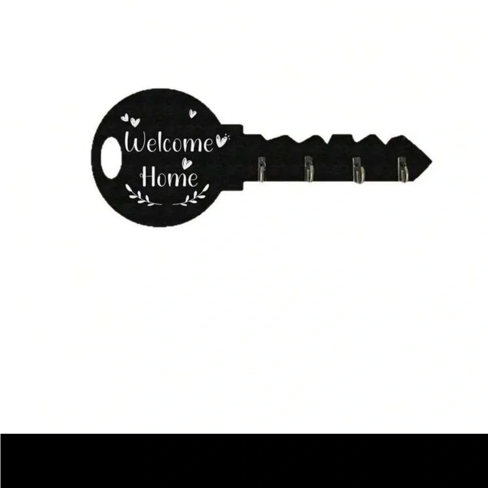 Elegant Black Key Wall Hook